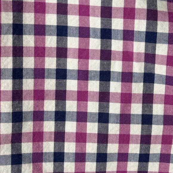 Tailored by J. Crew Factory Plaid Slim Button Down Shirt Business Casual Men's L - Picture 3 of 7